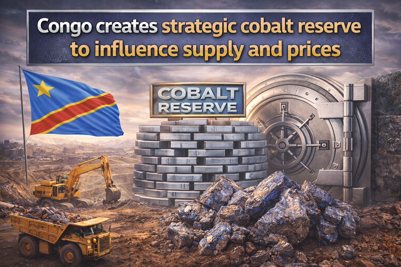 Congo creates strategic cobalt reserve to influence supply and prices teaser image