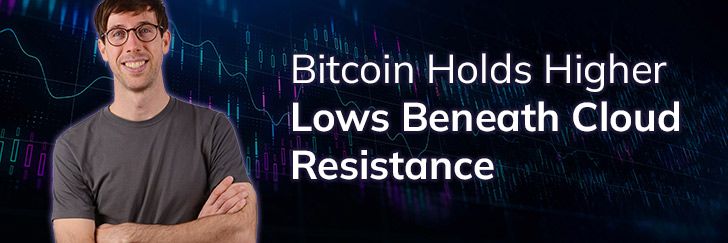 Bitcoin holds higher lows beneath cloud resistance teaser image