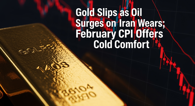 Gold slips as oil surges on Iran war fears; February cpi offers cold comfort teaser image