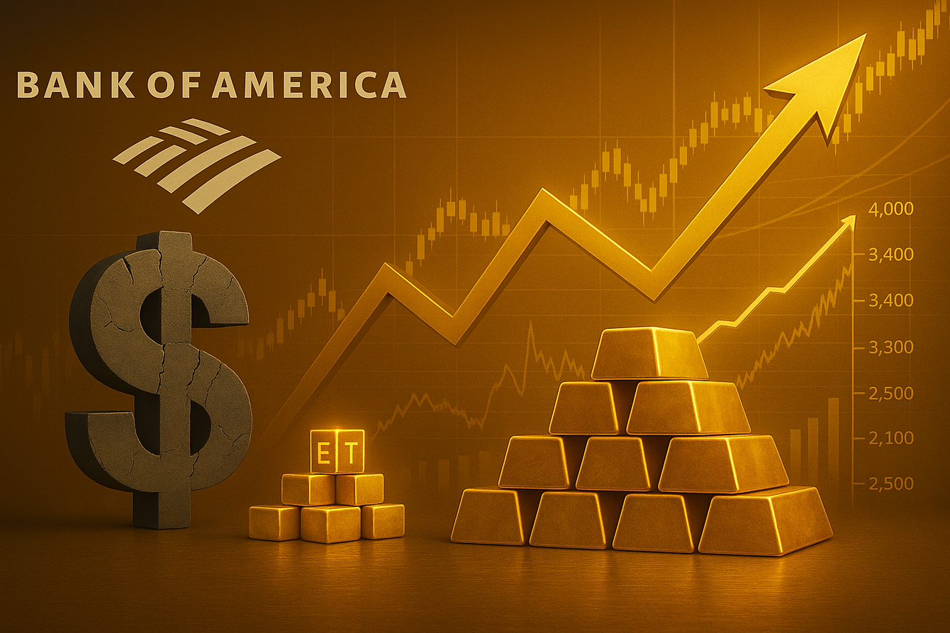 Gold remains on the path to $4,000 as the US dollar weakens - Bank of America teaser image