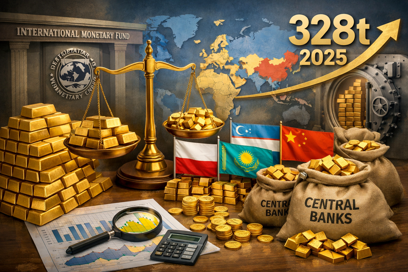 Central banks buy 19t of gold in December to total 328t in 2025, averaging 27t/m – World Gold Council teaser image
