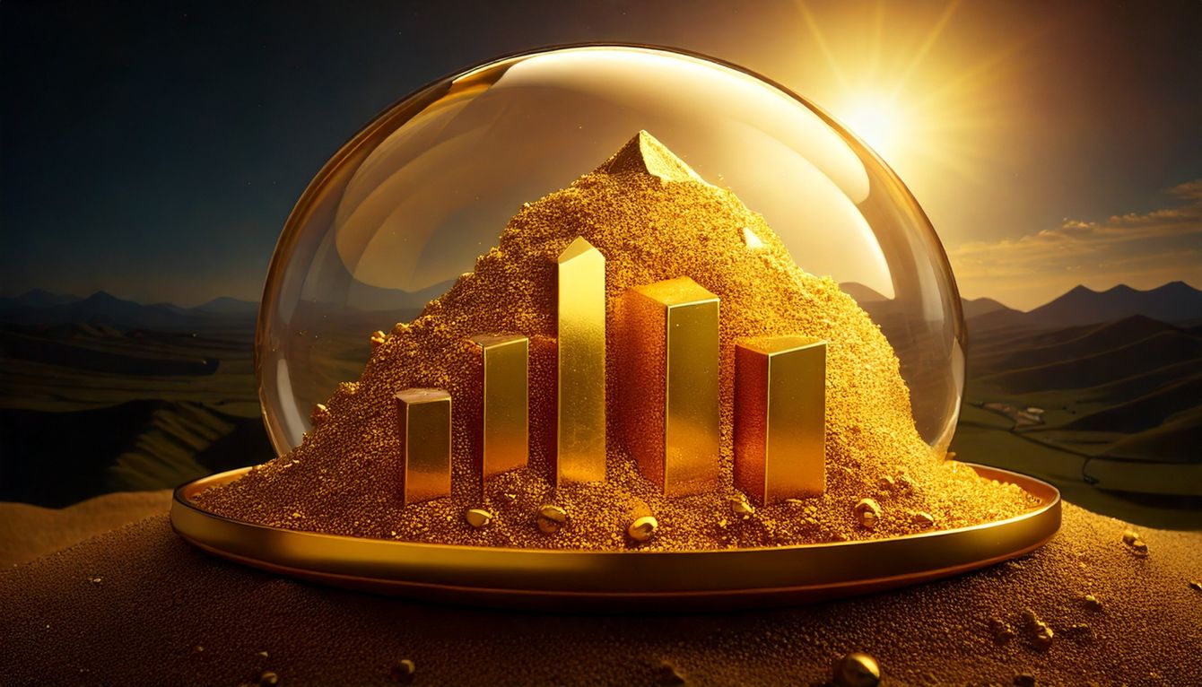 Gold surges to historic high before retreating as U.S. dollar strengthens teaser image