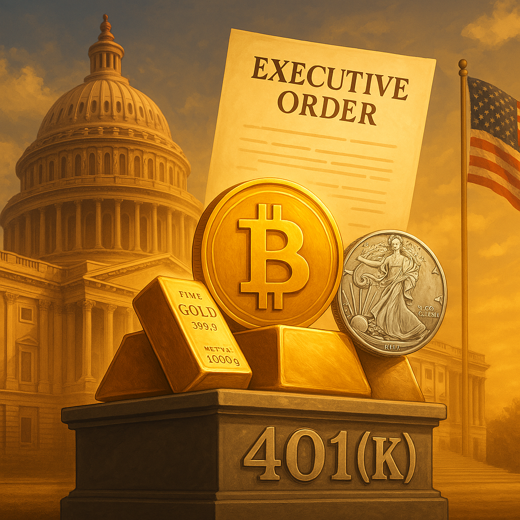 Bitcoin, gold and silver could shine as President Donald Trump look to open 401 (k) to alternative assets teaser image