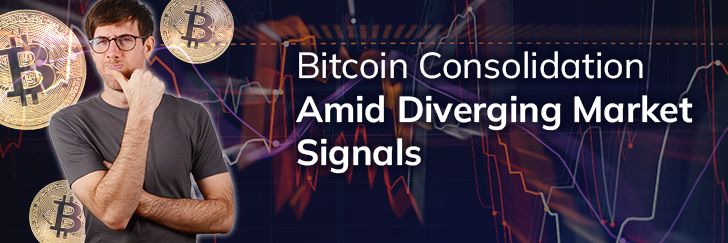 Bitcoin consolidation amid diverging market signals teaser image