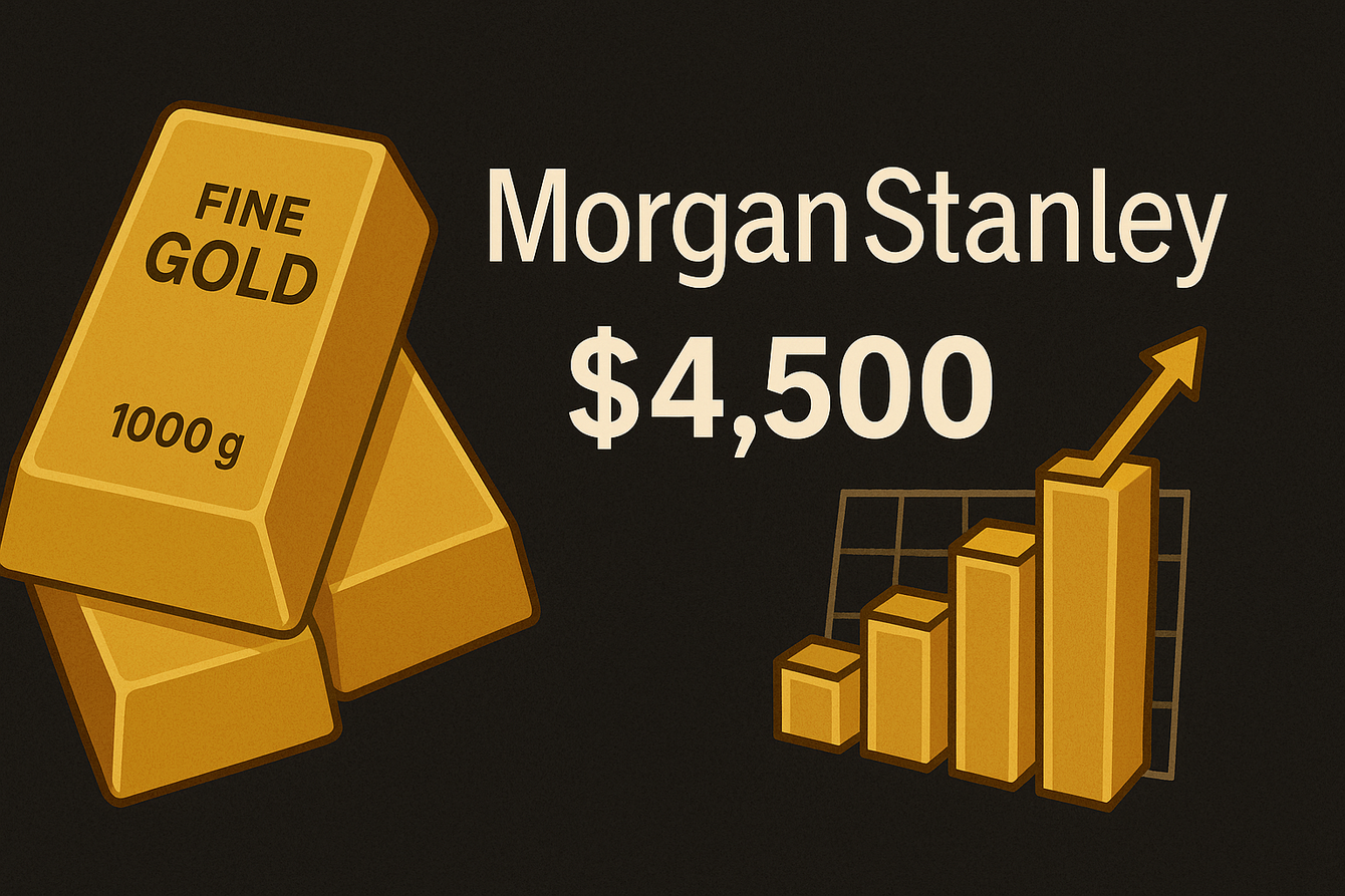 Gold will hit $4,500/oz by mid-2026 on ETF, central bank demand and real-asset hedging – Morgan Stanley teaser image