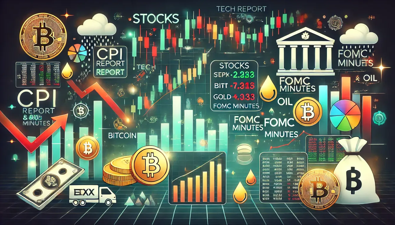 Stocks rise as tech rebounds, cryptos and gold dip ahead of key inflation data teaser image