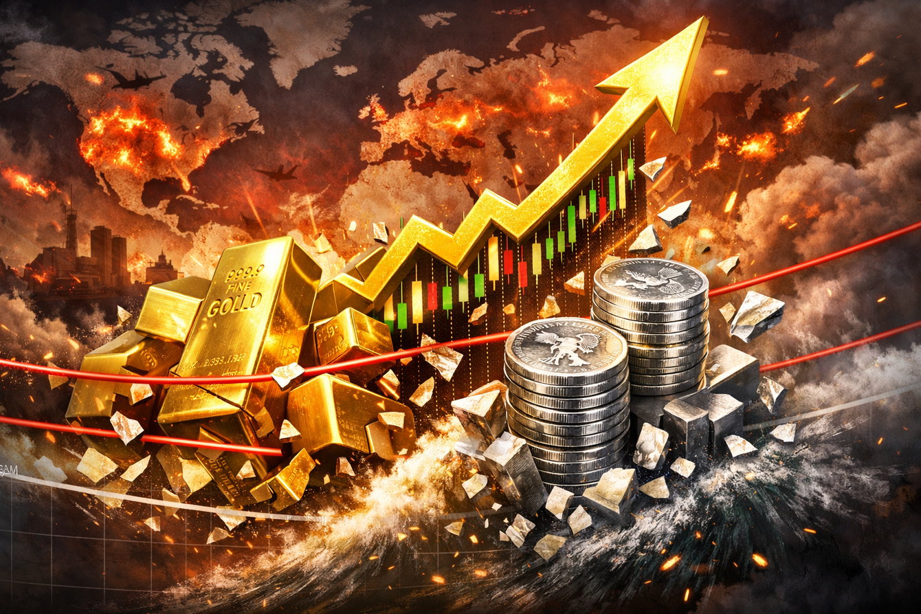 Gold, silver hit record highs as trade war fears spark safe-haven rush teaser image