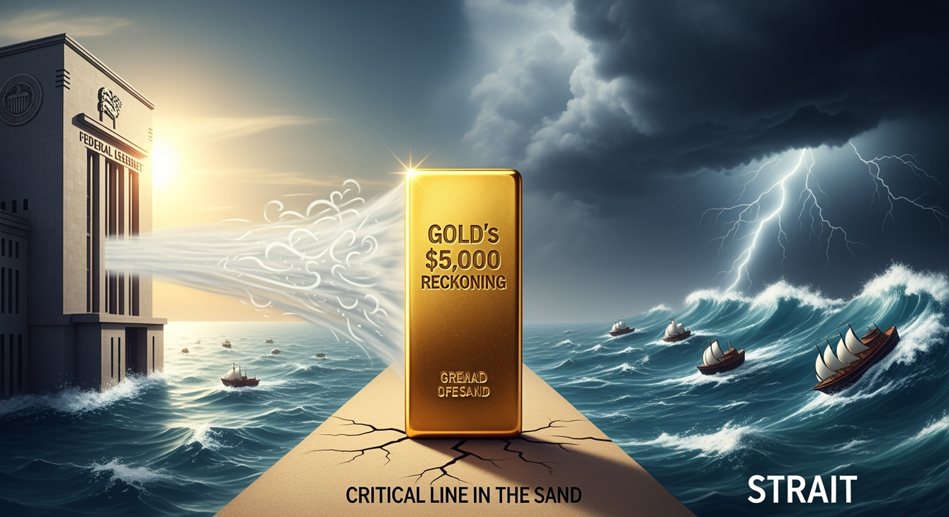 Gold's $5,000 Reckoning: The Fed, the Strait, and a Battle at a Critical Line in the Sand teaser image