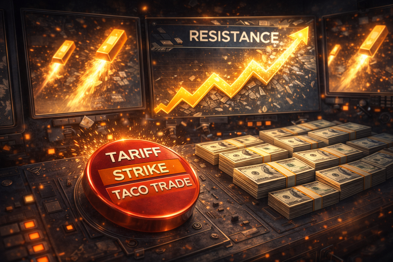 Gold price going bonkers reacting to the latest Trump TACO trade teaser image