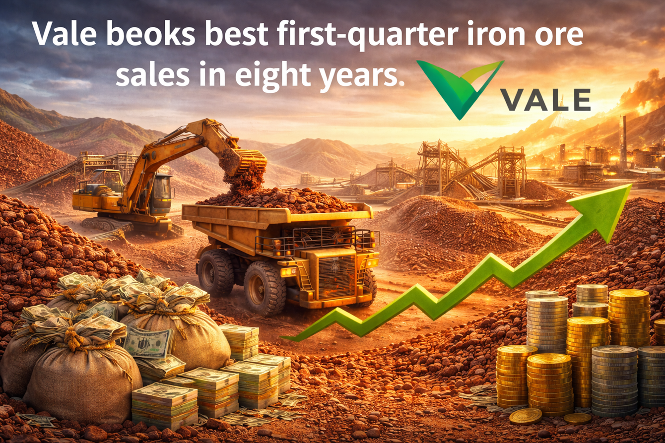 Vale books best first-quarter iron ore sales in eight years teaser image