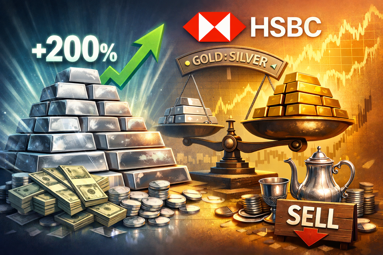 After silver’s massive price rally, it may be time to take profits while momentum lasts – HSBC teaser image