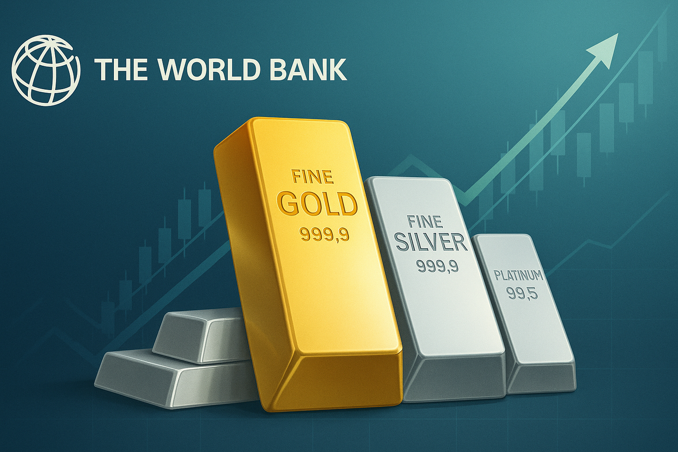 Gold prices rise amid uncertainty, silver and platinum expected to post further gains in 2025 and 2026 – World Bank teaser image