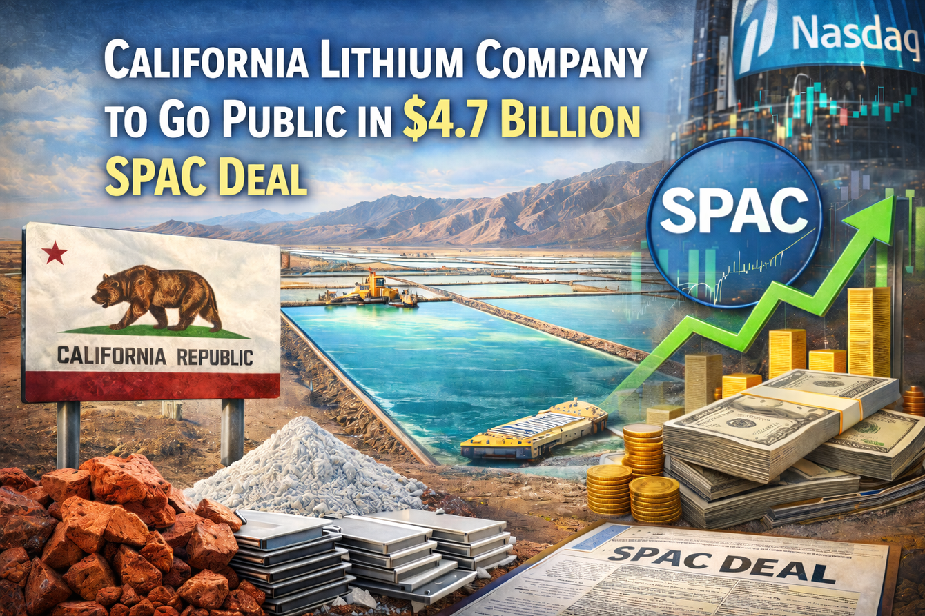 California lithium company to go public in $4.7 billion SPAC deal teaser image