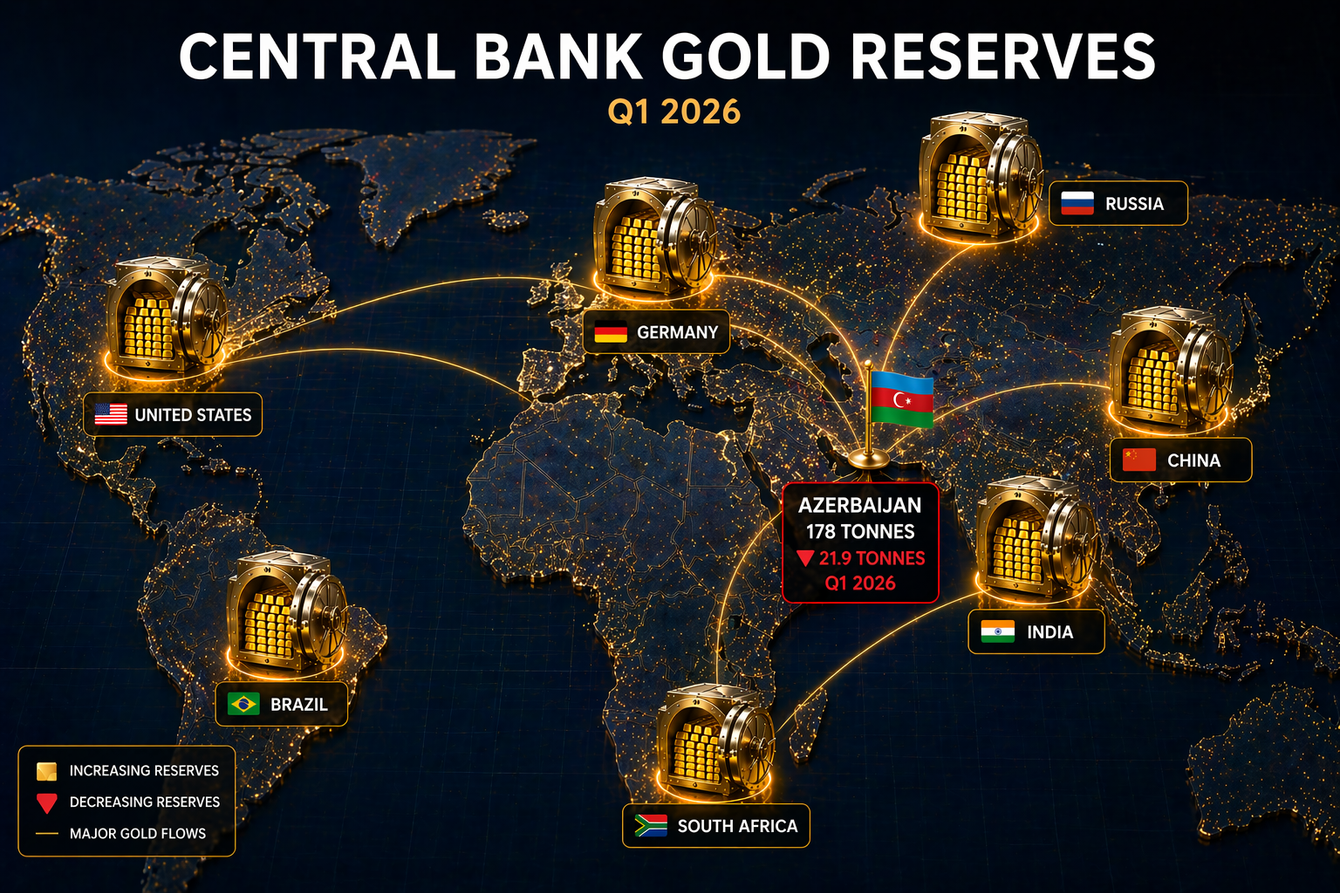Azerbaijan’s state oil fund sells nearly 22 tonnes of gold in Q1  teaser image