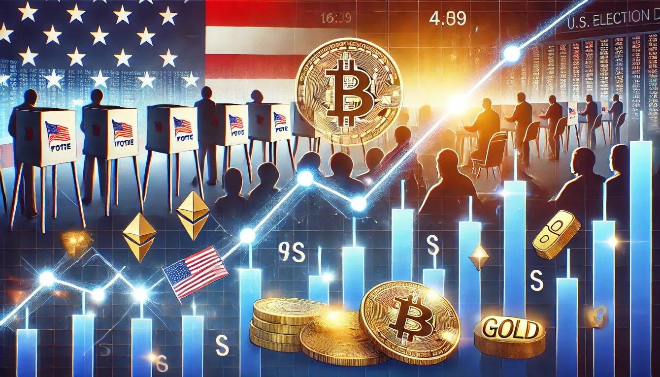 Bitcoin spikes above $70k, stocks and gold trend higher to start election day in the U.S. teaser image