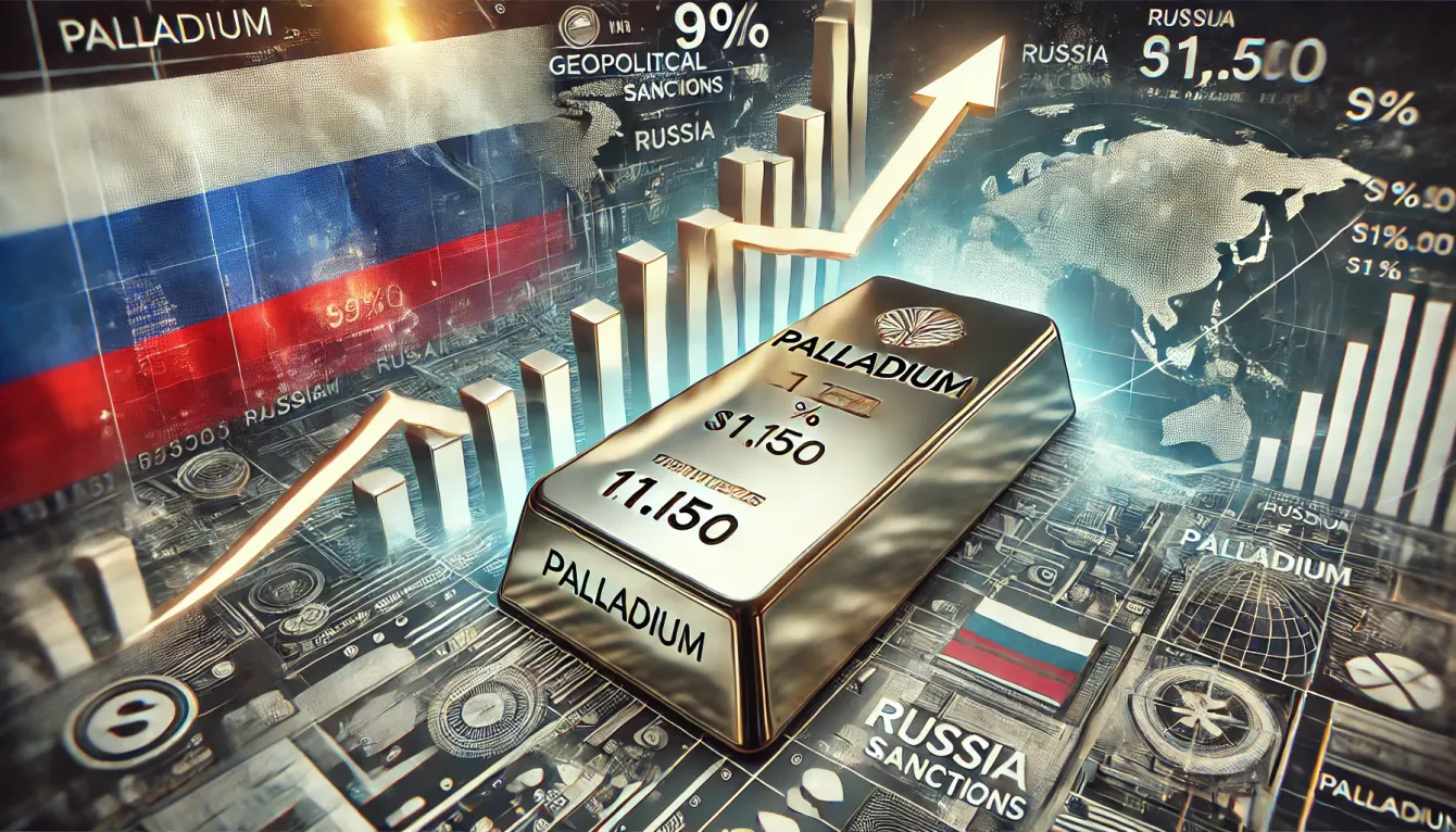 Palladium prices soar 9% above $1,150 as supply fears over potential Russian sanctions grow teaser image