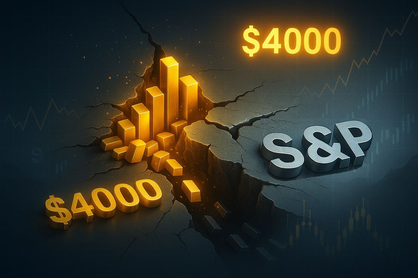 Gold might need to see a drop in the S&P 500 to reach $4K says Bloomberg’s McGlone teaser image