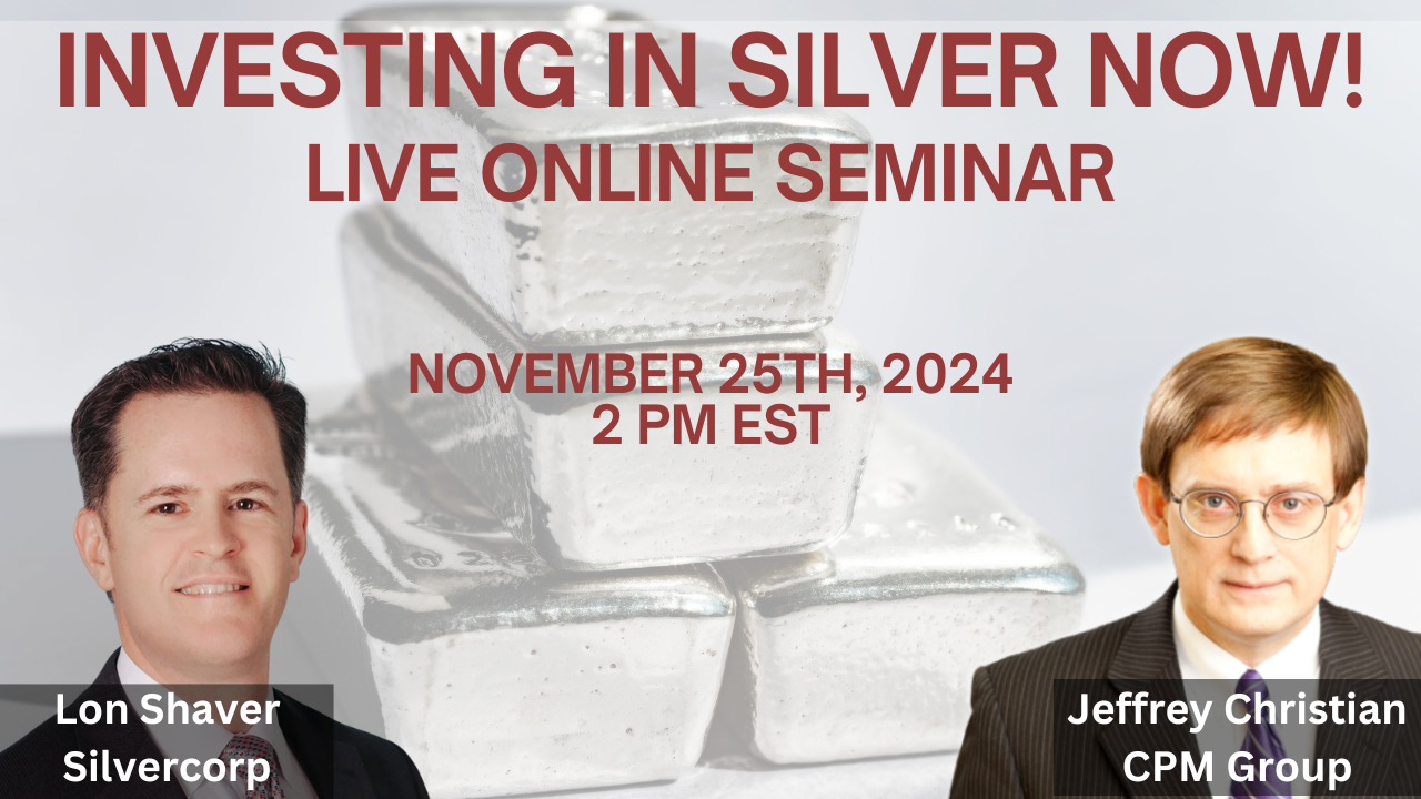 Today! Investing in silver online seminar teaser image