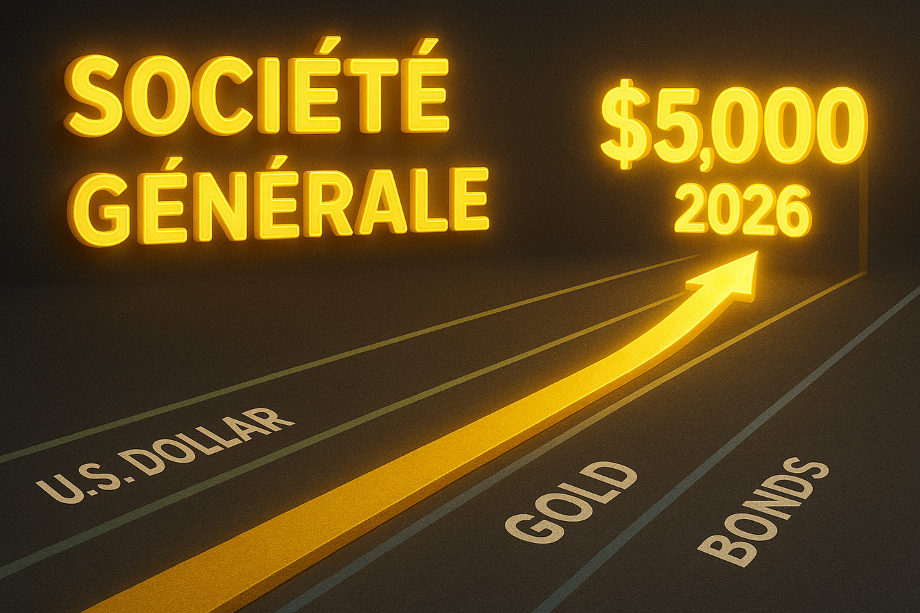 Gold’s rally to $5,000 in 2026 will outperform U.S. dollar and bonds - Société Générale teaser image