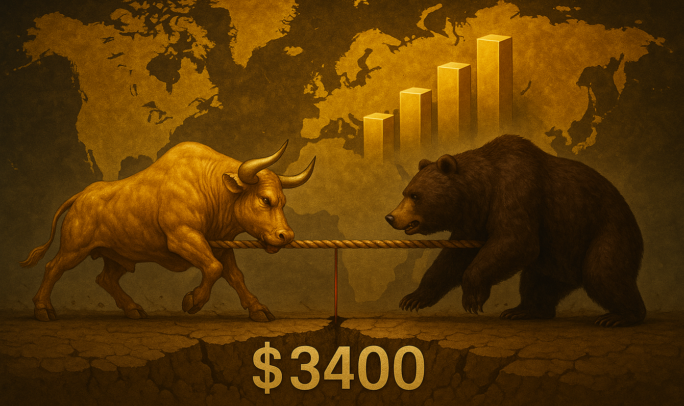 Gold’s failed breakout at $3,400 leaves market in holding pattern, but upside potential remains teaser image