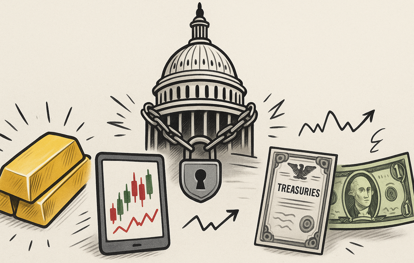 Impact of government shutdowns on gold, stocks, Treasuries and the dollar – StoneX’s O’Connell teaser image