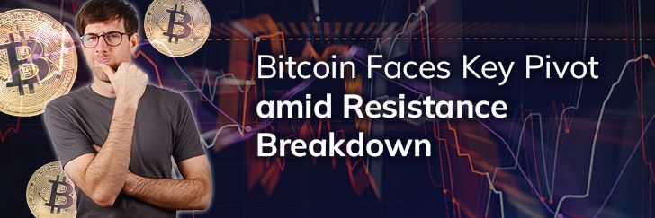 Bitcoin faces key pivot amid resistance breakdown teaser image