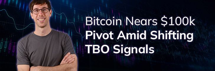 Bitcoin nears $100k pivot amid shifting TBO signals teaser image