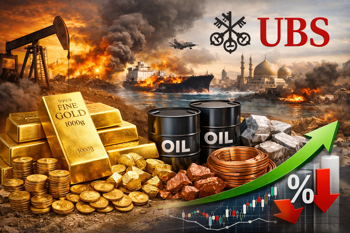 Gold will ‘rally substantially if geopolitical uncertainty remains high while interest rate expectations come down’ – UBS teaser image