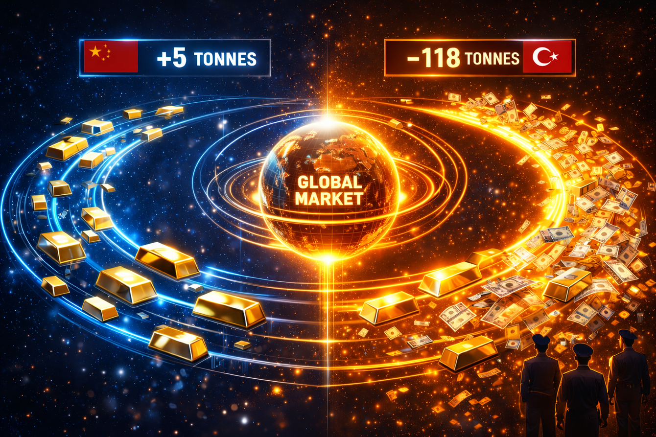 The push and pull of central bank gold: China buys 5 tonnes and Turkey monetizes 118 tonnes in March teaser image
