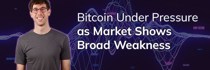 Bitcoin under pressure as market shows broad weakness teaser image