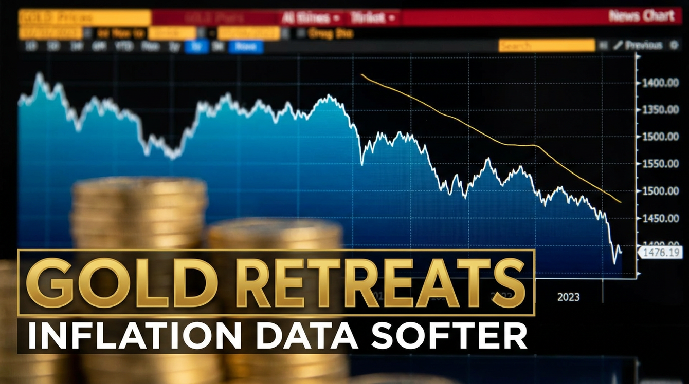 Gold retreats modestly from intraday record after softer-than-expected inflation data teaser image