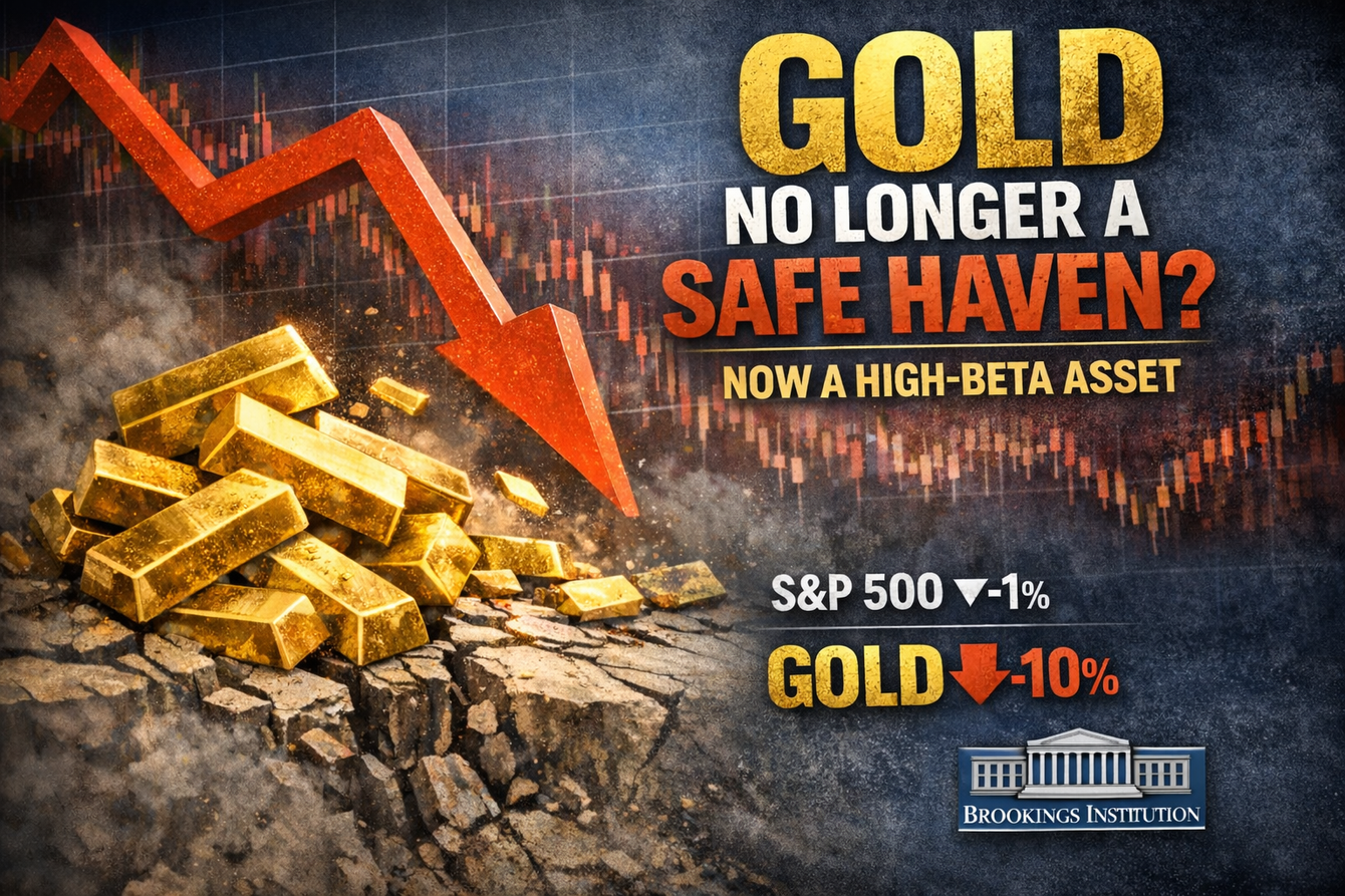 ‘Gold is a high-beta asset’ and its safe-haven status is now ‘compromised’ – Brookings’ Brooks teaser image