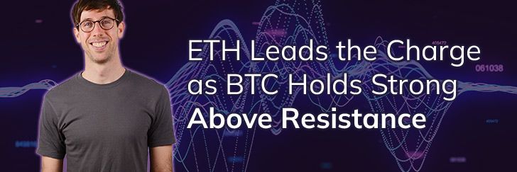 ETH leads the charge as BTC holds strong above resistance teaser image