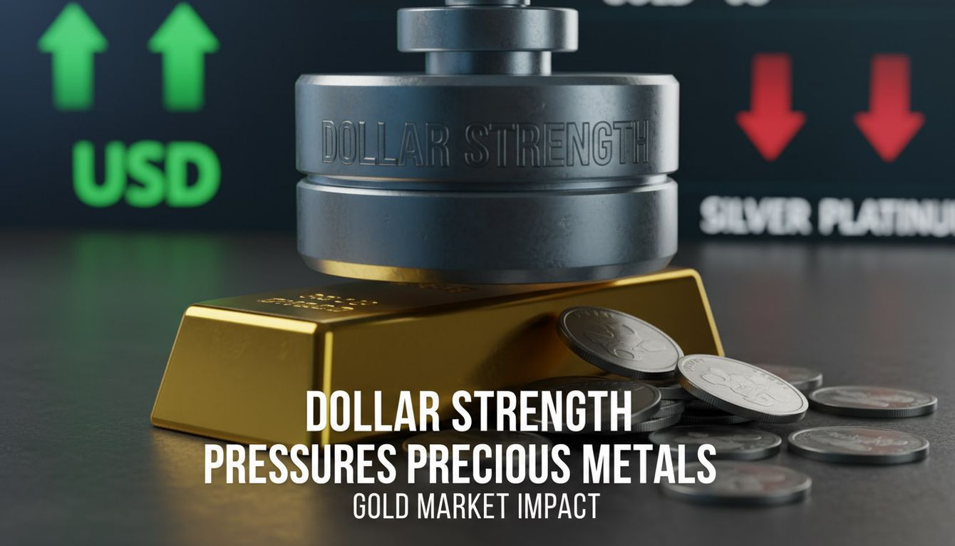 Dollar strength pressures precious metals markets teaser image