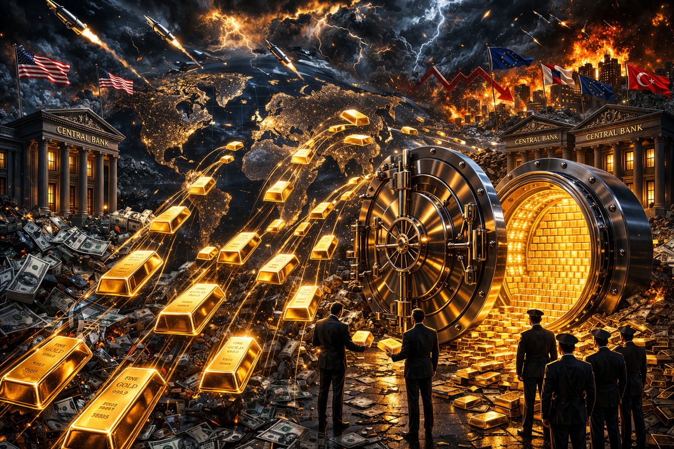 Geopolitical risks pushing more central banks into gold - Central bank survey teaser image