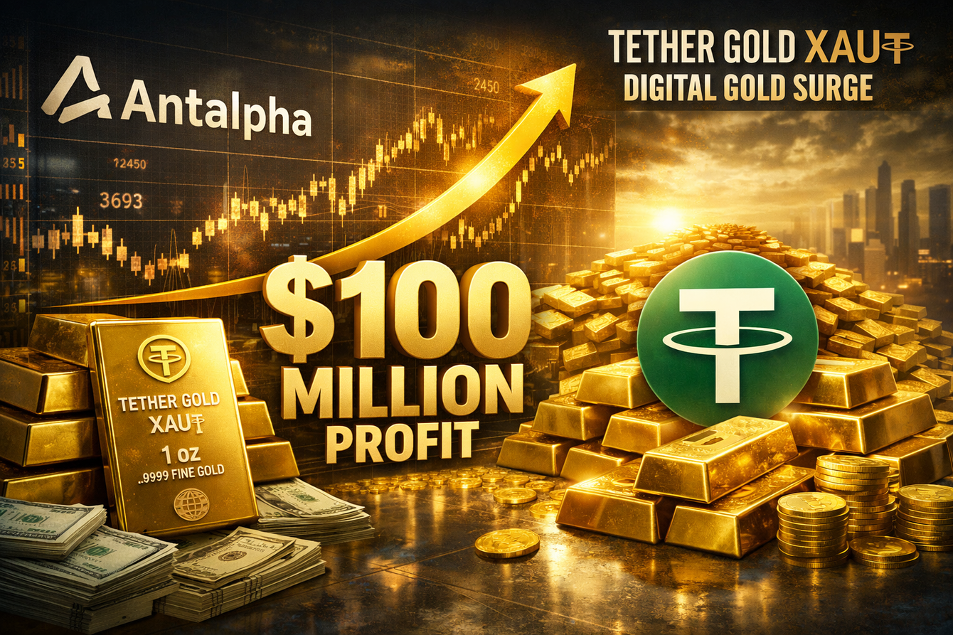 Antalpha moves to take $100 million profit on massive Tether Gold bet as demand for digital bullion continues to rise teaser image