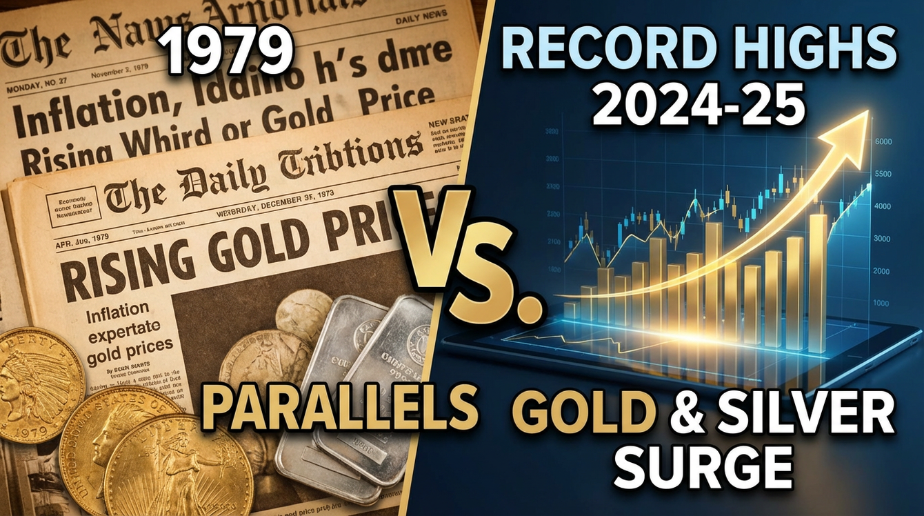 Gold and silver post record highs as the market finds parallels with 1979 teaser image