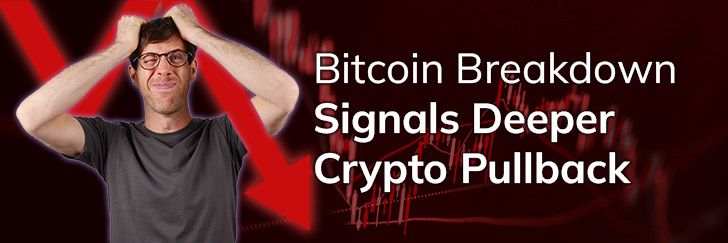 Bitcoin breakdown signals deeper crypto pullback teaser image