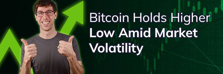 Bitcoin holds higher low amid market volatility teaser image