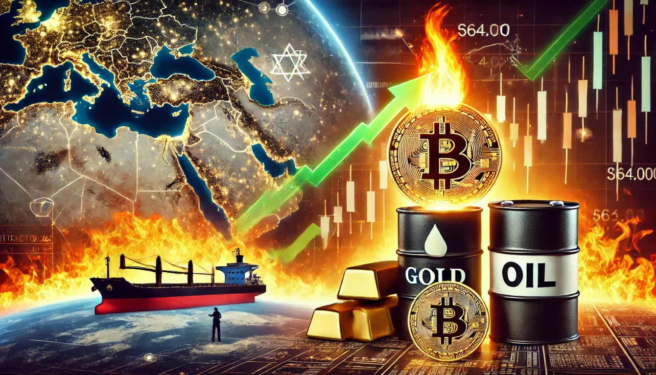Middle East tensions shake markets: Bitcoin falls below $63k, oil and gold surge teaser image