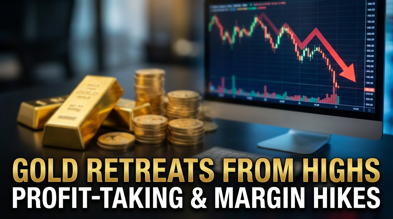 Precious metals retreat from record highs amid profit-taking and margin increases teaser image