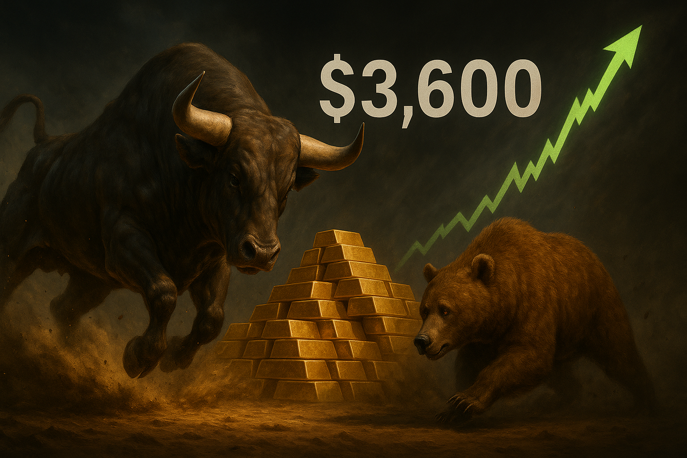 Wall Street bulls still on the bandwagon after gold breaks $3,600, Main Street grows more confident as inflation returns to the fore teaser image