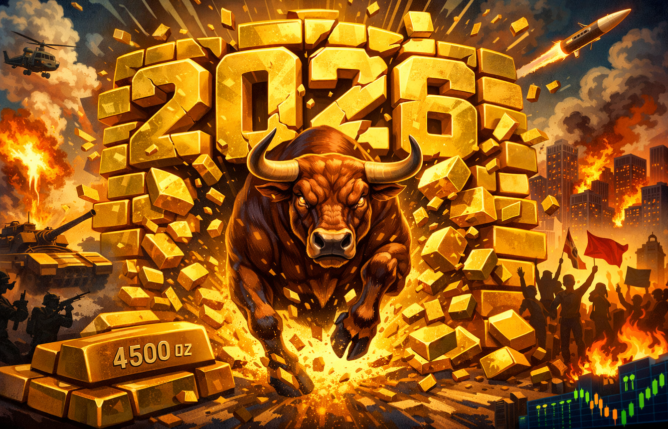Wall Street nearly full bull after supportive data and chaotic geopolitics, Main Street maintains bullish bias after gold reclaims $4,500/oz teaser image