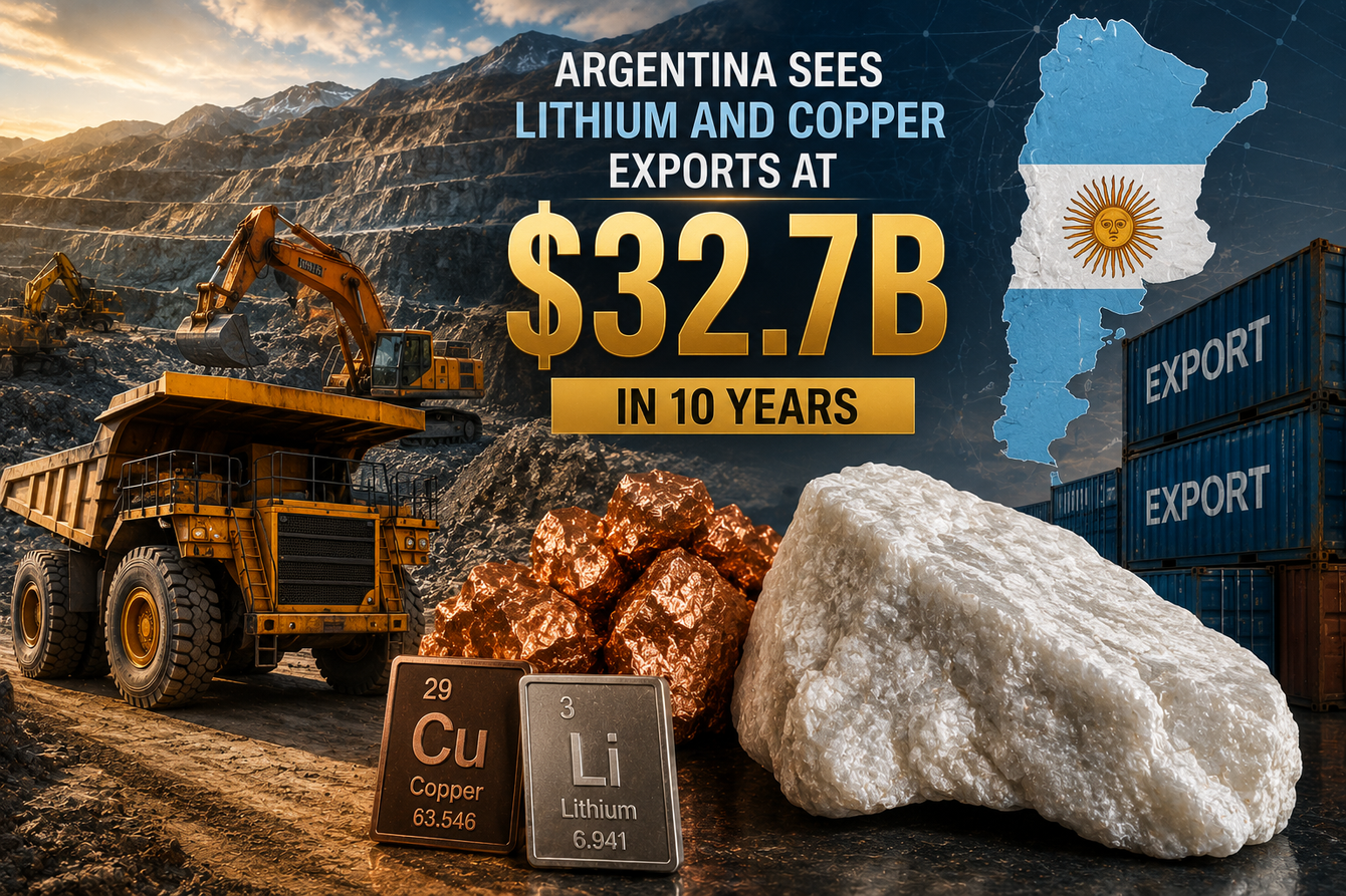 Argentina sees lithium and copper exports at $32.7B in 10 years teaser image
