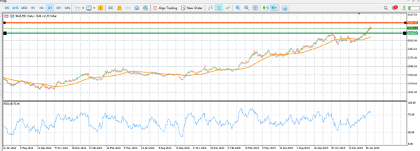 A look at the gold price: a short-term setback or a bigger chance? teaser image