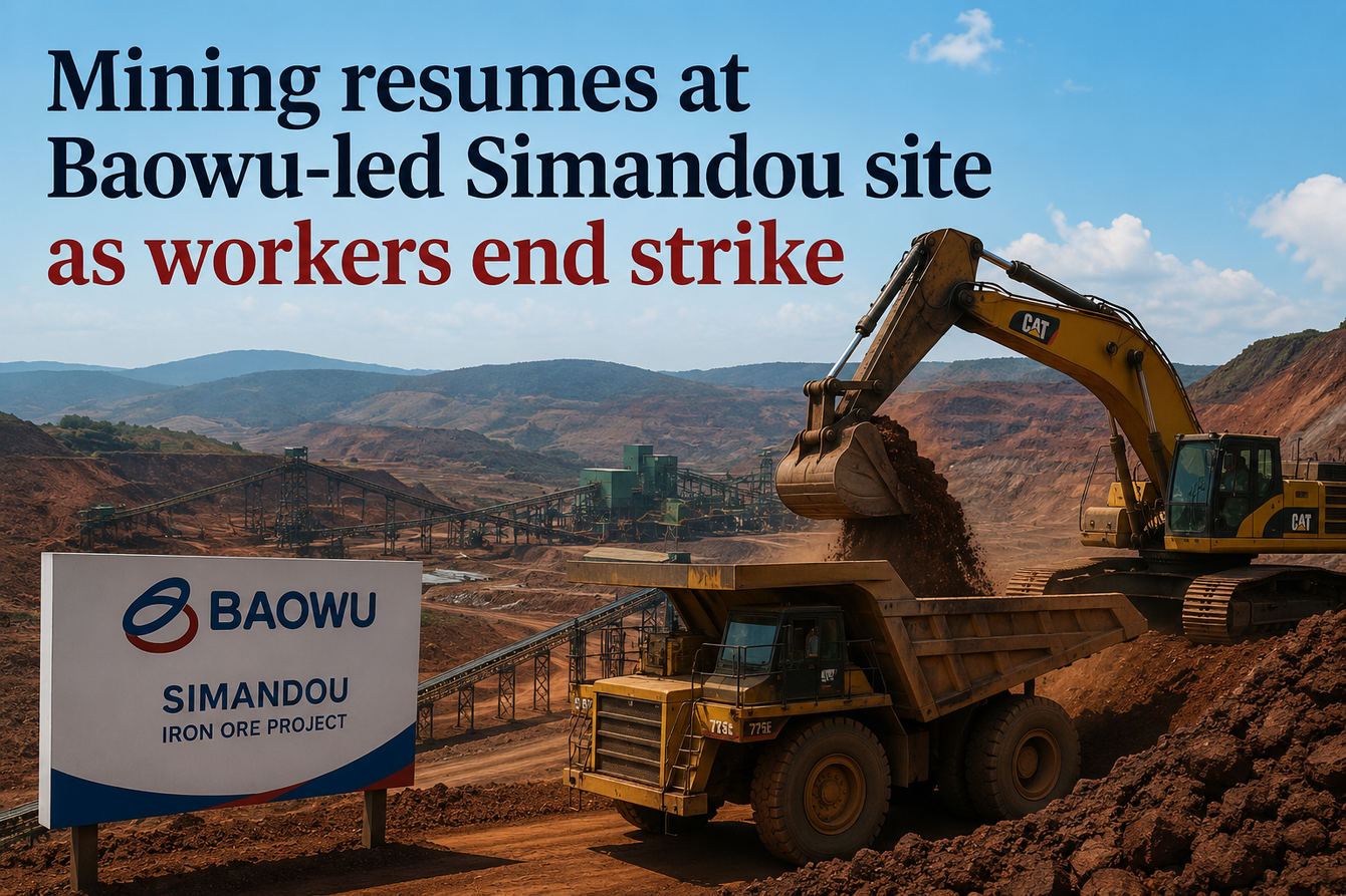 Mining resumes at Baowu-led Simandou site as workers end strike teaser image