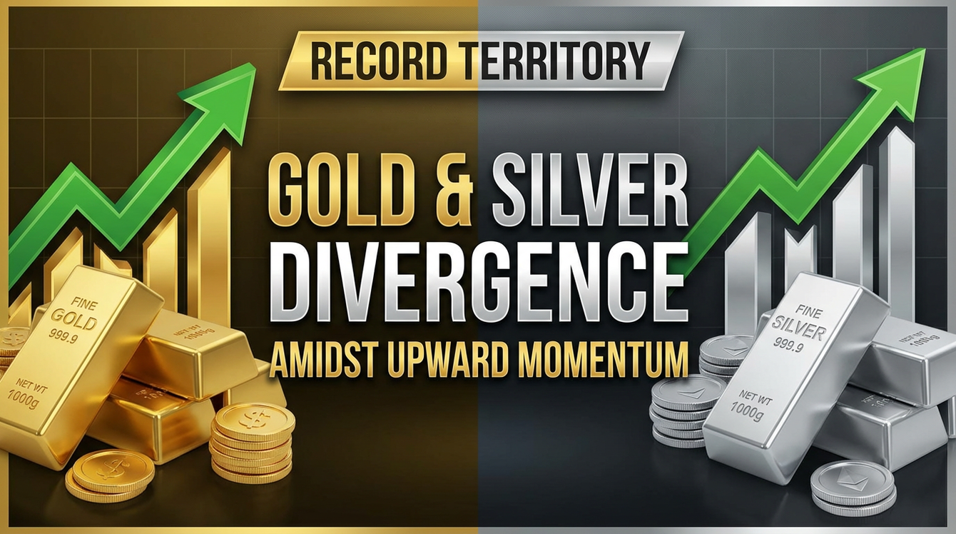 Gold and silver divergence amidst upward momentum teaser image