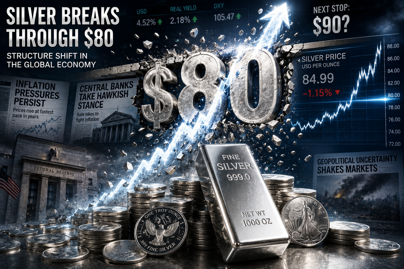 Silver’s push above $80 reflects structural shift in the global economy teaser image