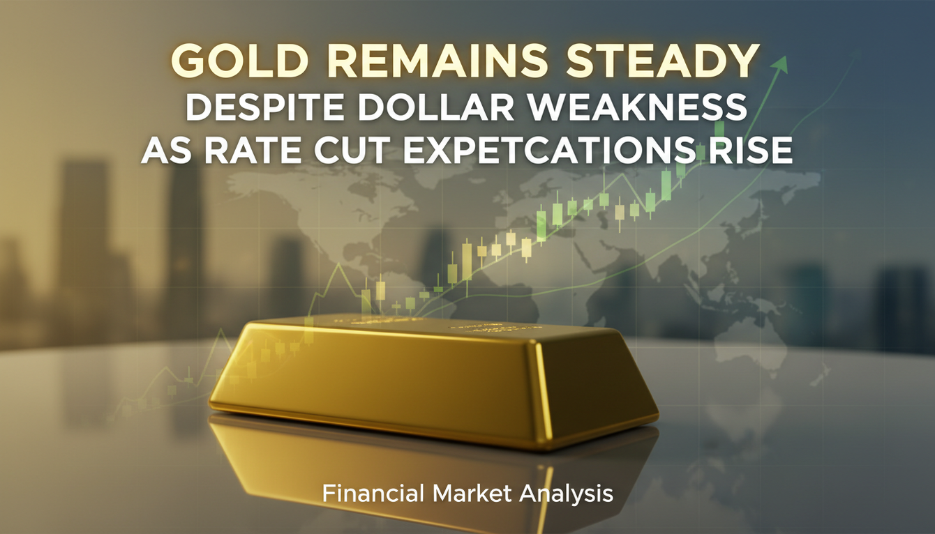 Gold Remains Steady Despite Dollar Weakness as Rate Cut Expectations Rise teaser image