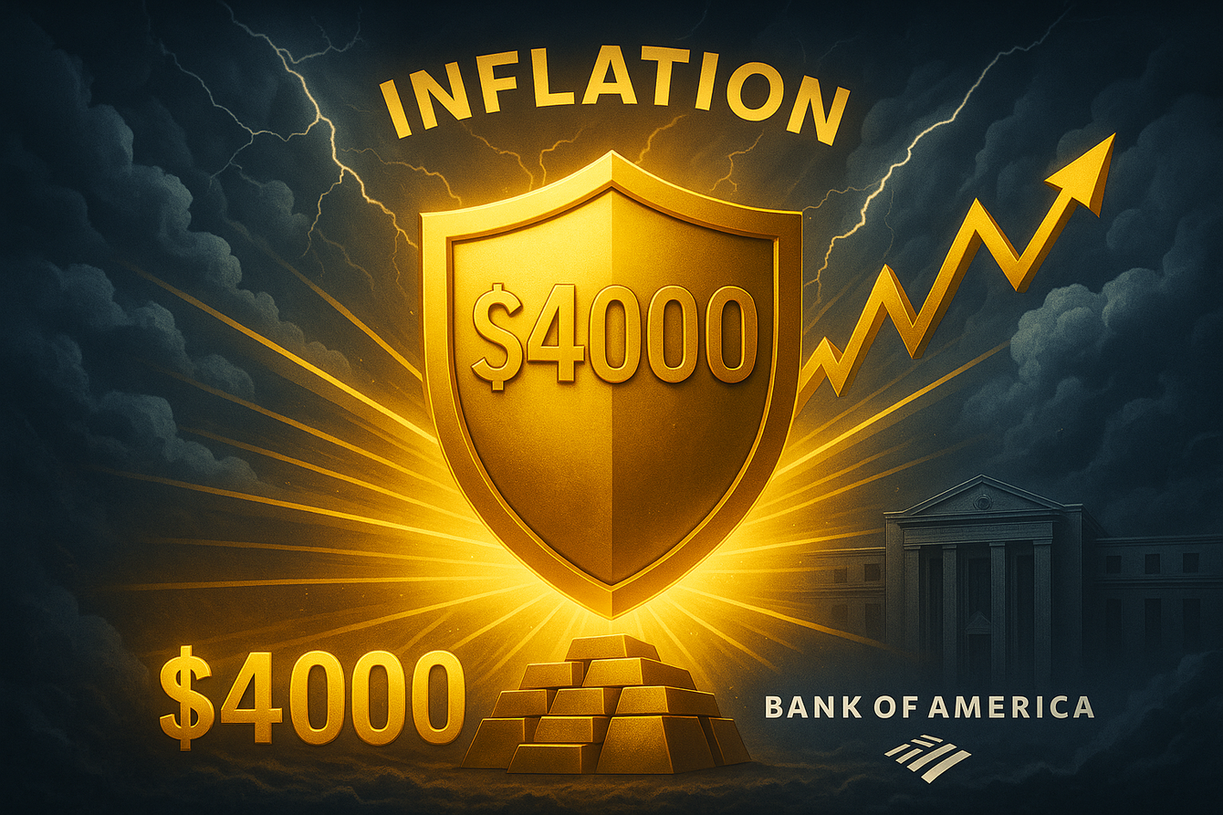 Gold always rallies when the Fed cuts rates in a stubborn inflationary environment - Bank of America teaser image